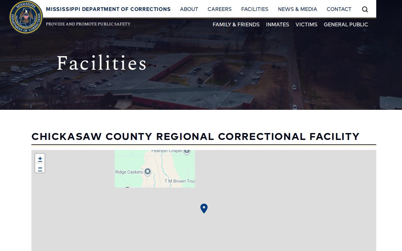 Chickasaw County booking records facility information