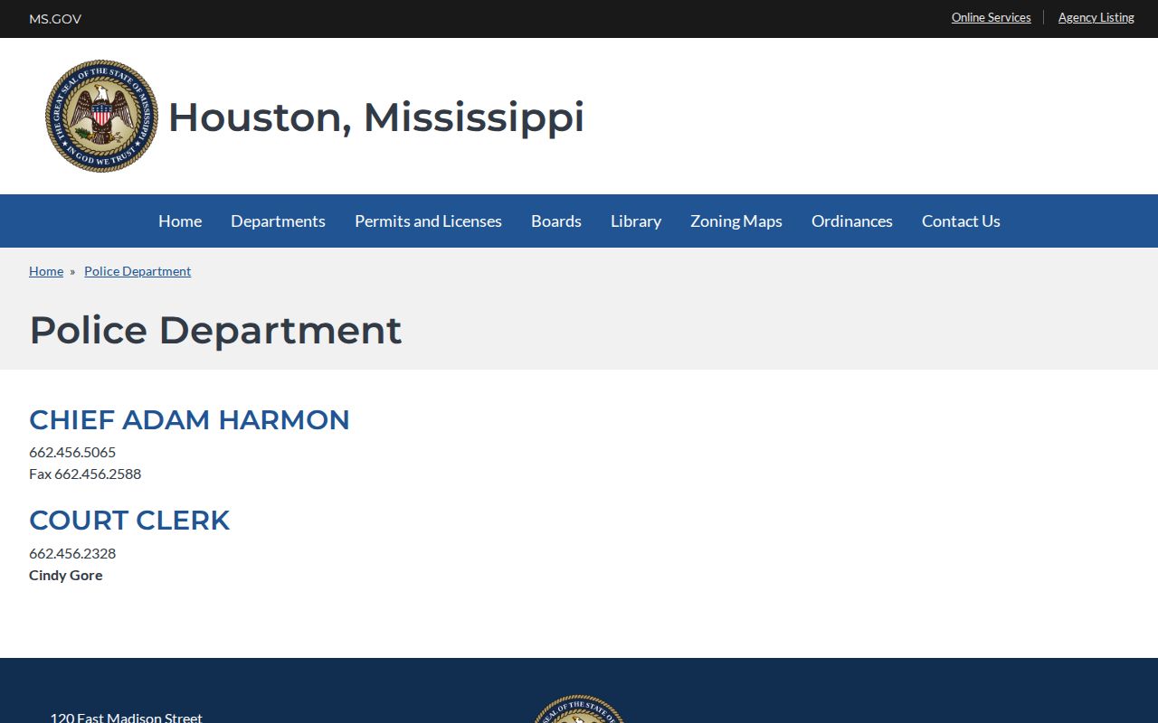 Houston Police Department official page for Houston busted mugshots records