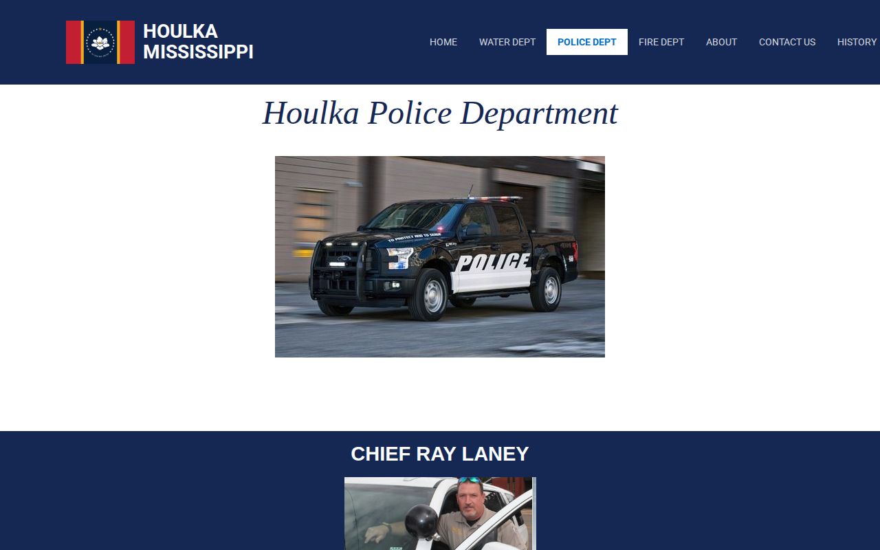 New Houlka Police Department official page for New Houlka busted mugshots records