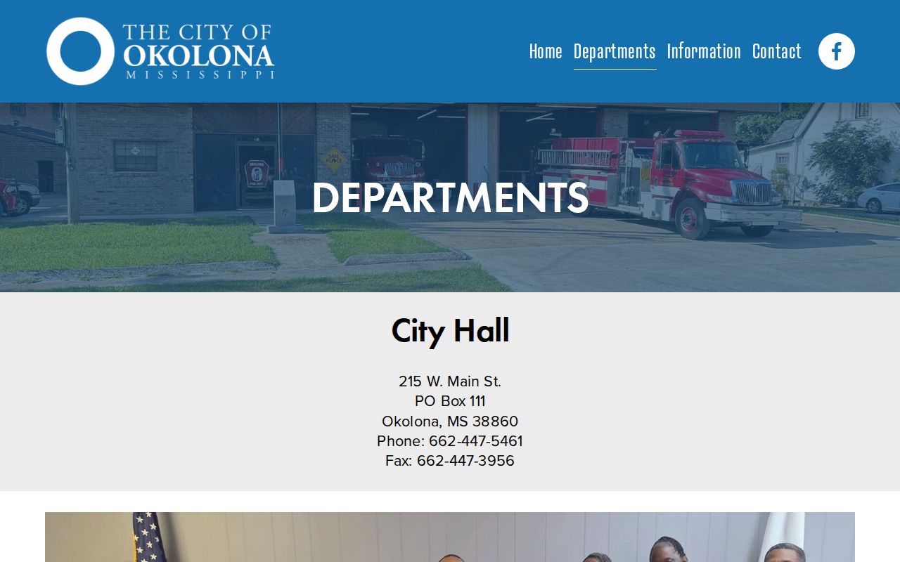 Chickasaw County Okolona Police Department booking-record source